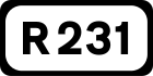 R231 road shield}}