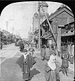 Ginza in the early 1900s, photographed by William H. Rau