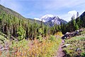 Sacajawea Peak from Hurricane Creek Trail