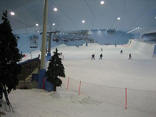 Looking up the ski slope in 2006