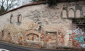 Architectural remains of former fishing and shipping quarter at Irminenfreihof in Trier, Germany.