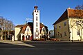 Historical buildings near the town center of Kuressaare