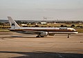 Boeing 757-200 G-MONJ in old livery at Alicante Airport