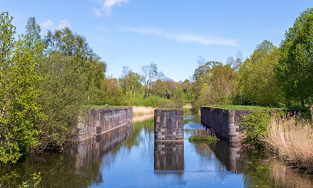 Die Rathmansdorfer Schleuse am ehemaligen Eiderkanal.