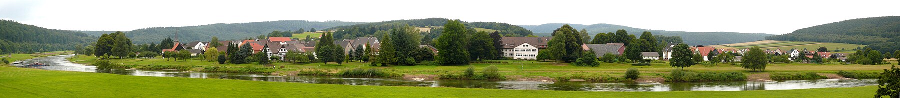 Die Weser mit Blick auf Wahmbeck