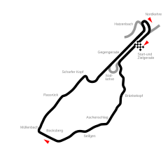 Tracciato di Nürburgring Südschleife