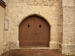 portail de l'église.