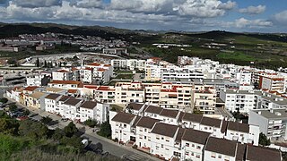 The new part of Silves seen from the Castle