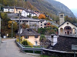 Cevio village