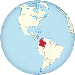 Location of Republic of Colombia