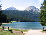 En sjö i Durmitor nationalpark, Montenegro