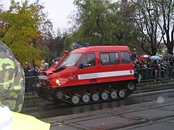 Amphibious rescue crawler GAZ-3409 "Bobr" (Czech Republic).