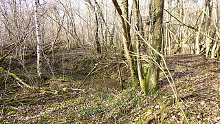 Mining hole filled with water