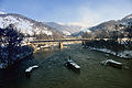 Brücke über den Fluss Vişeu bei Bistra