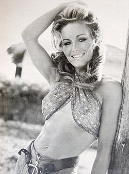 Anita Strindberg in 1972. Bron: Italiaans magazine Tempo