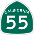 State Route 55 marker