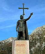 Monumento a Paio en Covadonga.