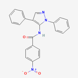 N-[2,4-di(fenil)pirazol-3-il]-4-nitrobenzamid