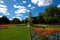 The Royal Exhibition Building's fountain