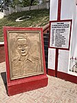 Likeness of Major Bhatti at his memorial near the site of his death near the BRB Canal