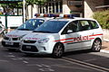 Un Renault Scénic e una Ford C-Max della Polizia monegasca.