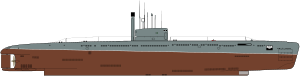 Scheme of Whale class submarine