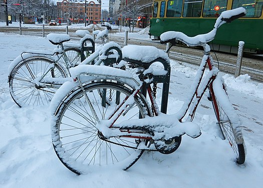 Bad weather for cycling