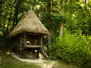 Bondehus i frilandsmuseet i Sibiu.