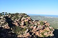 Cim del Garbí (593 m.), mirador de la Mediterrània.