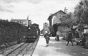 Le troisième rail des Chemins de fer du Calvados, ici à Langrune.