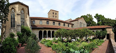 O jardim medieval de Bonnefont no The Cloisters em Manhattan