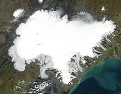 Öræfajökull, the southernmost big outlet glacier of Vatnajökull