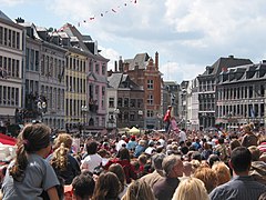 La Grand-Place le jour du “Doudou”.