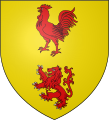 Blason de la famille Alacoque, notamment Chrysostome Alacoque, frère aîné de sainte Marguerite-Marie.