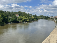 L'Isle dans sa partie terminale à Libourne