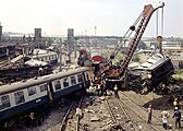 Clear up work following the crash