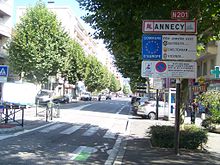 L'avenue de Chambéry.