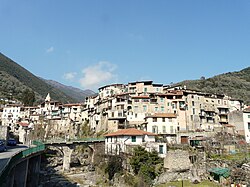 Skyline of Rocchetta Nervina