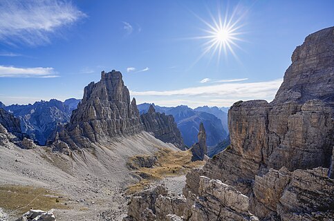 Montanaia Valley in the Parco naturale delle Dolomiti Friulane