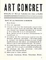 Konkretistien manifesti (1930).