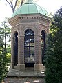 Henry Shaw's Mausoleum is located in the gardens