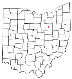 Location of Wooster, Ohio