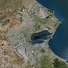 Photo de Tunis vue du ciel.