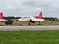 De oude KLu NF-5A’s en B’s werden aan de Turkse luchtmacht overgedragen. Het Turkse aerobatiekteam Turkish Stars vliegt demo’s met de oude KLu NF-5’s