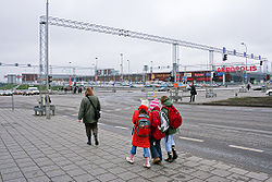 Akropolis iepirkšanās centrs, viena no ievērojamākajām būvēm Šeškinē