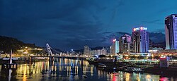 Skyline of Nanping (at night)