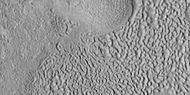 Brain terrain being formed, as seen by HiRISE under HiWish program Note: this is an enlargement of a previous image using HiView.