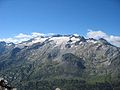 Aneto, con 3.404 m é o monte máis alto dosPireneos.