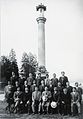 Founding members of the Canadian Japanese Association at the Japanese Canadian War Memorial in Stanley Park, Vancouver, BC