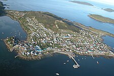 Aerial view of Melinka